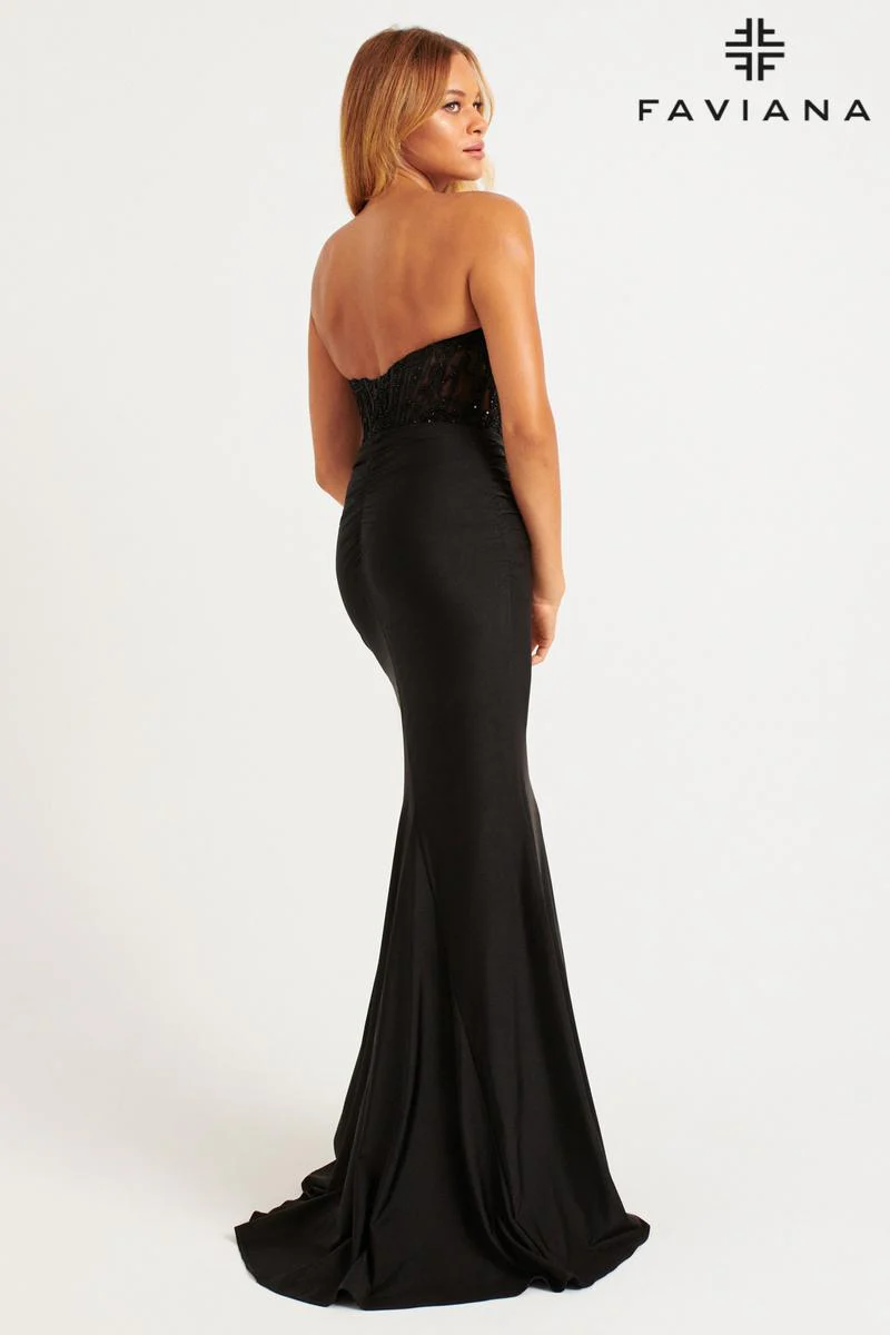 Faviana Corset Bodice Prom Dress 11081 - Image 7