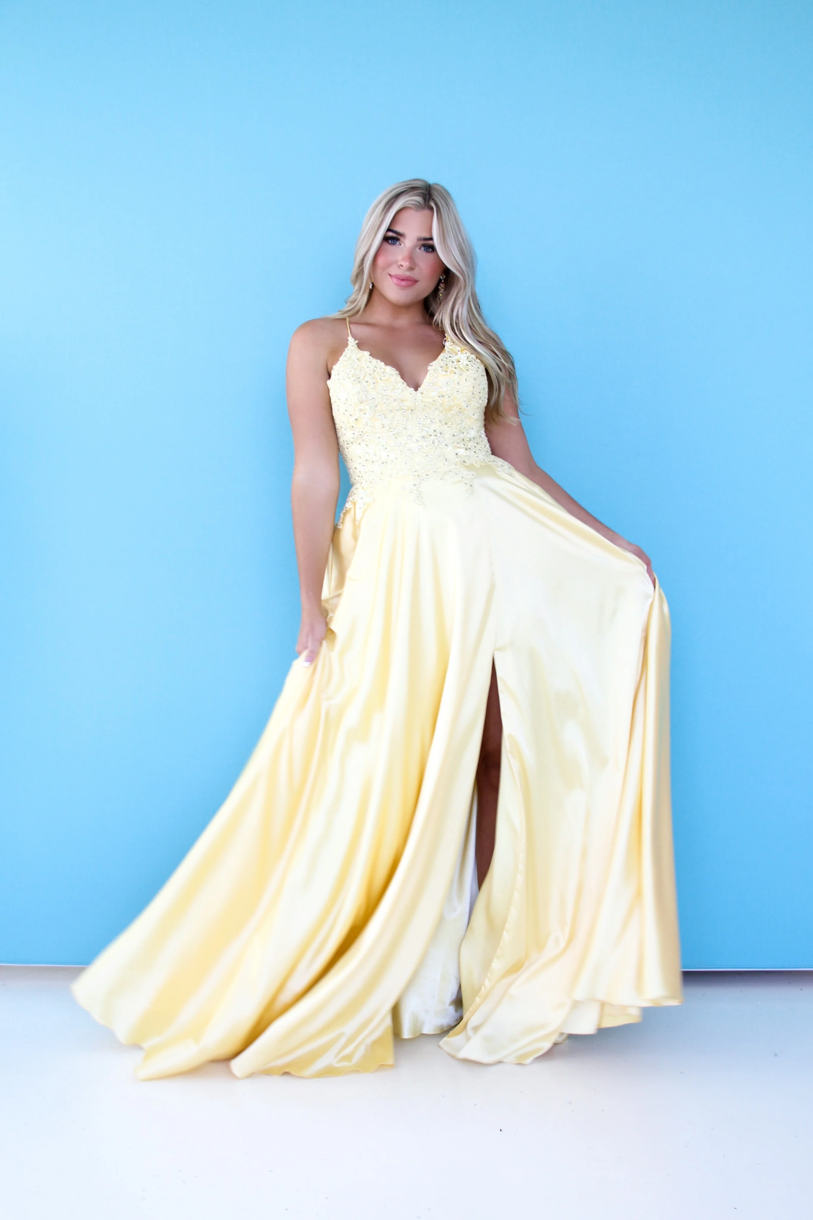Faviana Glamour Satin A-Line Dress S10400 - Image 32