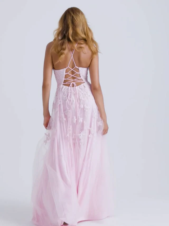 Faviana Glamour Lace A-line Prom Dress S10640 - Image 27