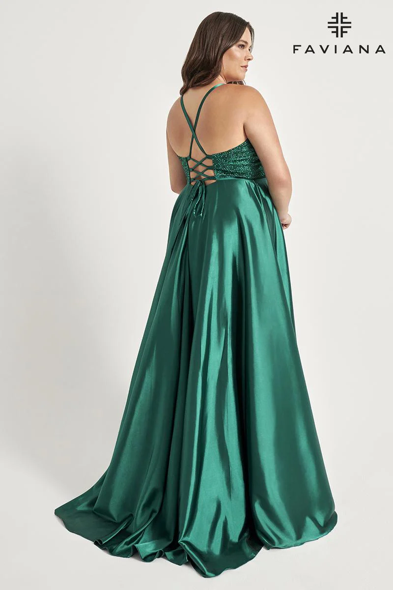 Faviana Plus Sizes Dress 9524 - Image 5