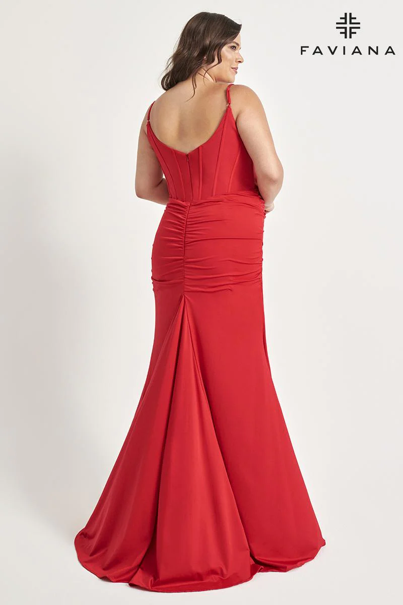 Faviana Tight Plus Size Prom Dress 9544 - Image 2