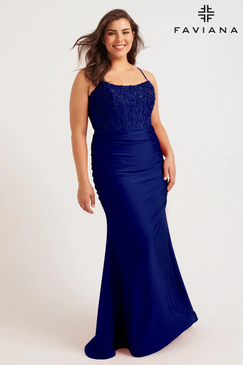 Faviana Plus Sizes Dress 9569 - Image 3