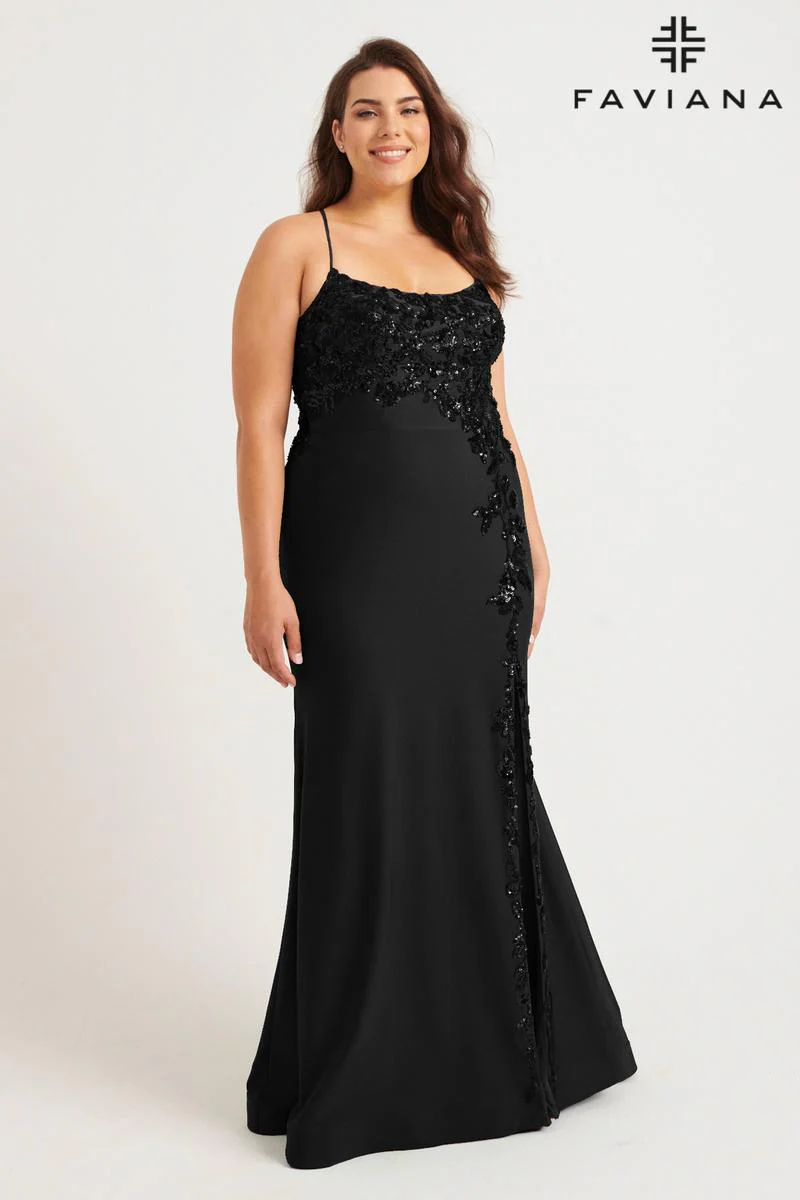 Faviana Plus Sizes Dress 9570 - Image 7
