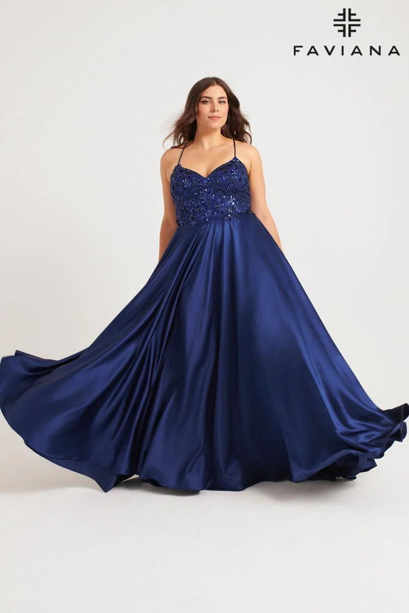 Faviana Plus Sizes Dress 9578 - Image 5