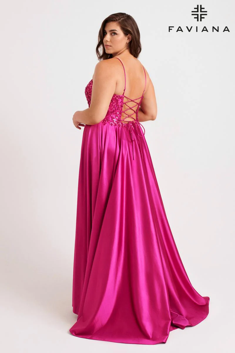 Faviana Plus Sizes Dress 9582 - Image 2