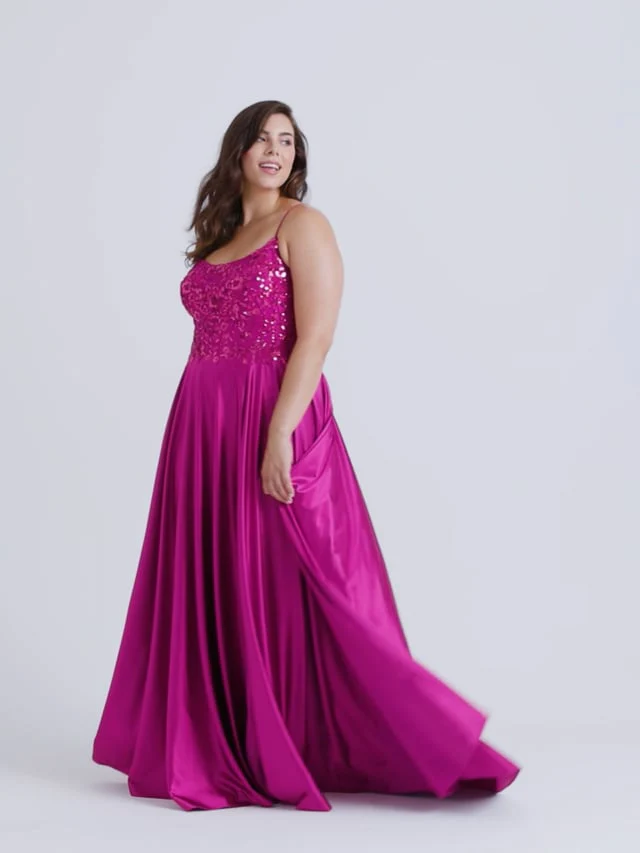 Faviana Plus Sizes Dress 9582 - Image 5