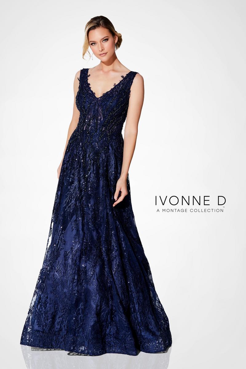 Ivonne D A-Line Flutter Sleeve Evening Dress 120D10 - Image 25