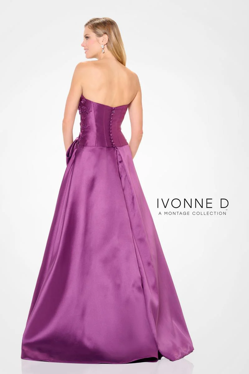 Ivonne D by Mon Cheri Strapless Evening Dress ID6201 - Image 3