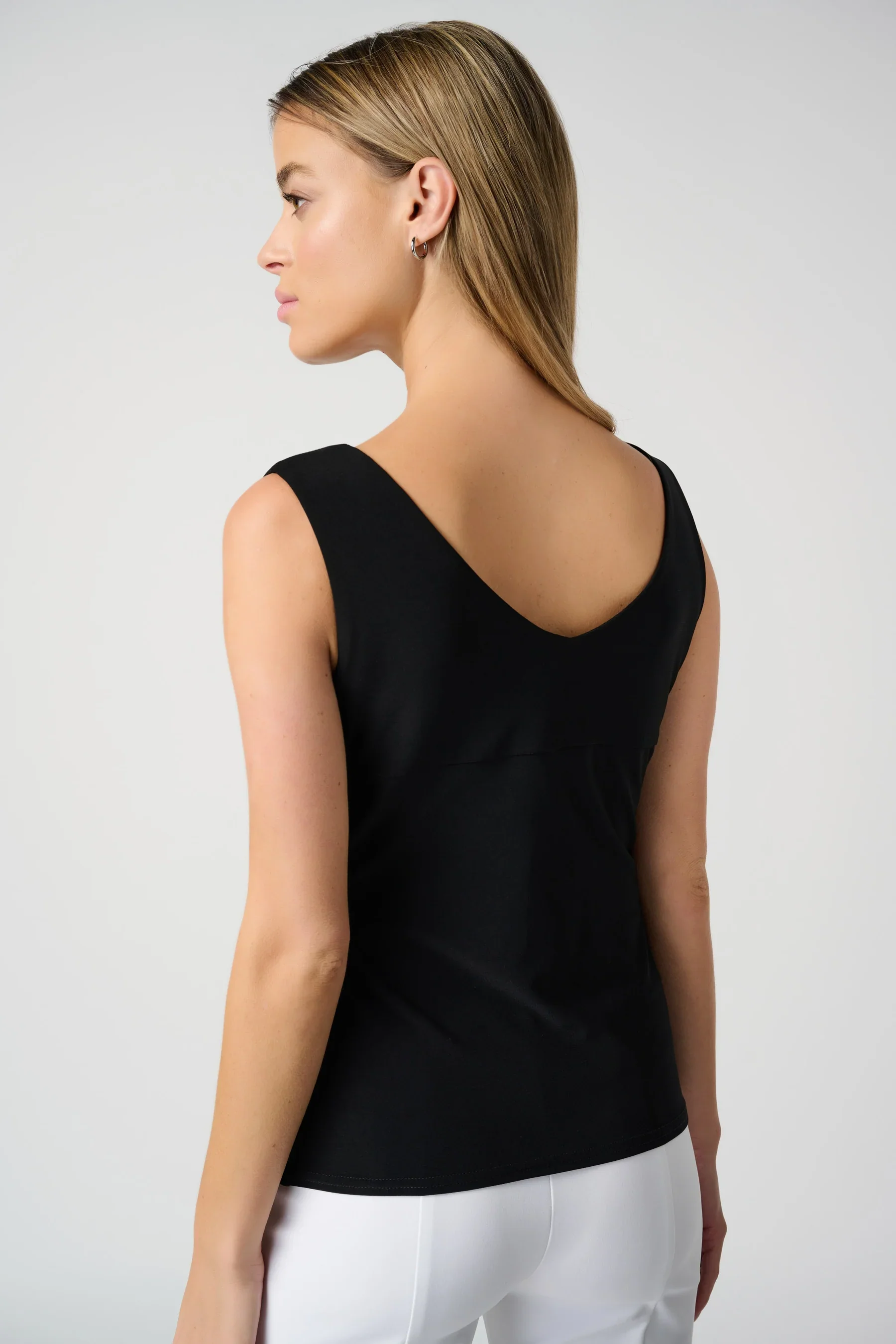 Joseph Ribkoff Basic V-Neck Sleeveless Stretch Cami Top 201546 - Image 3