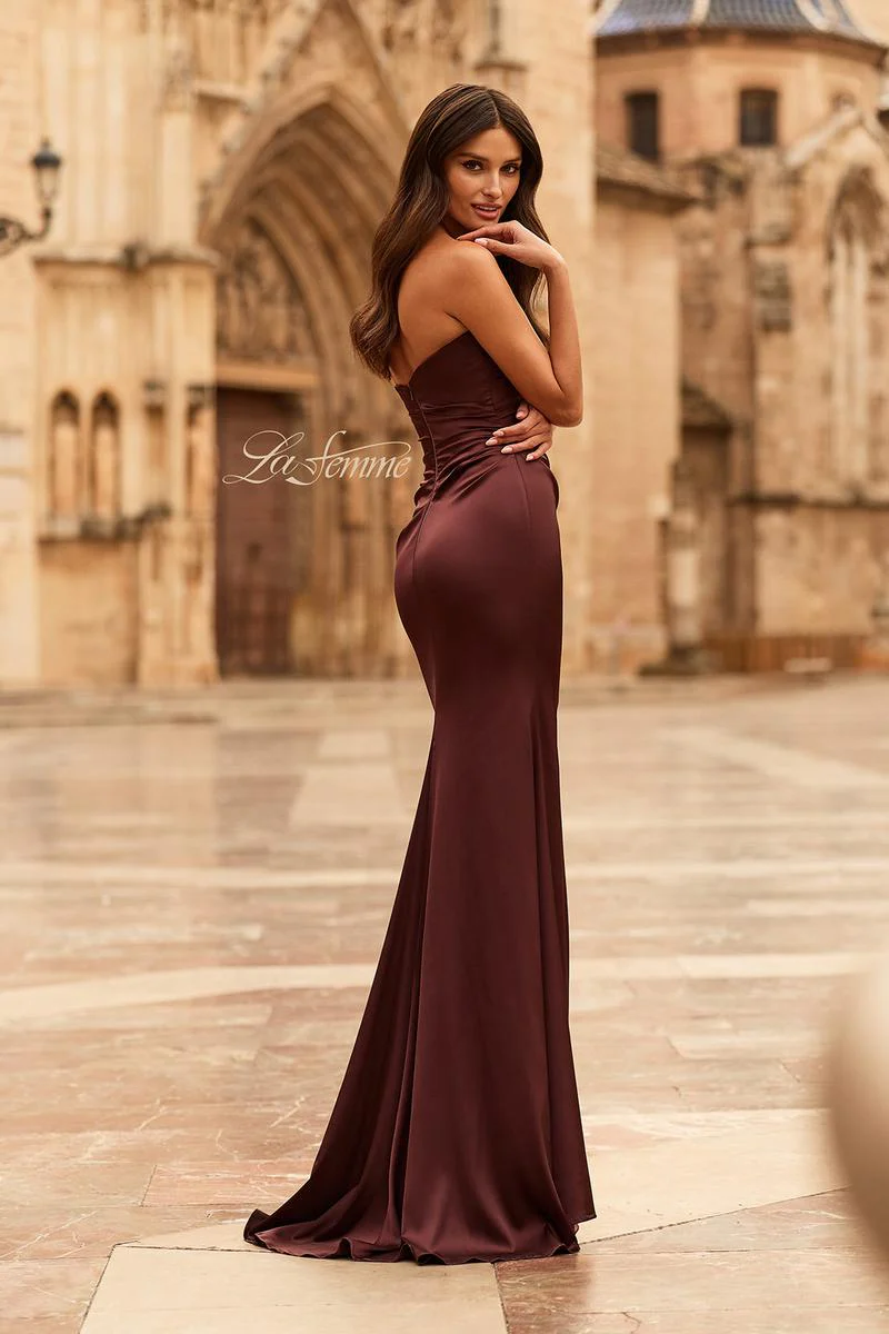 La Femme Strapless Long Dress 33670 - Image 2