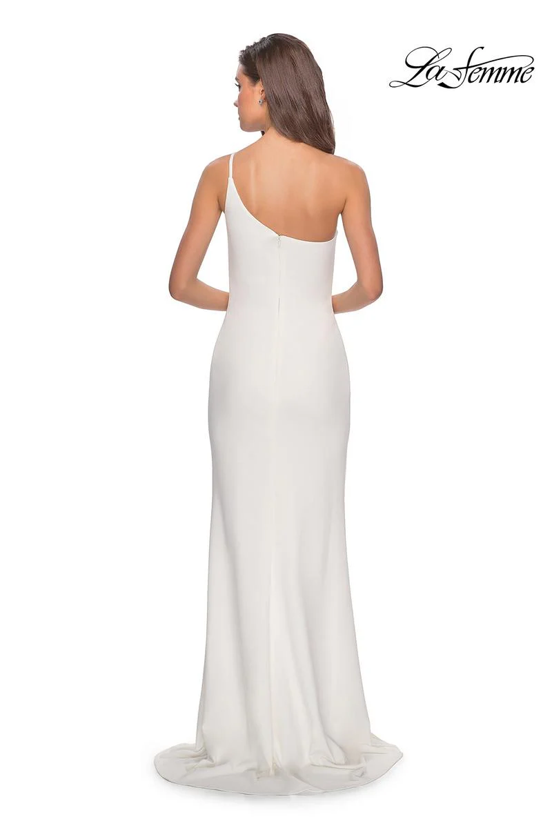 La Femme Long One Shoulder Dress 28176 - Image 10