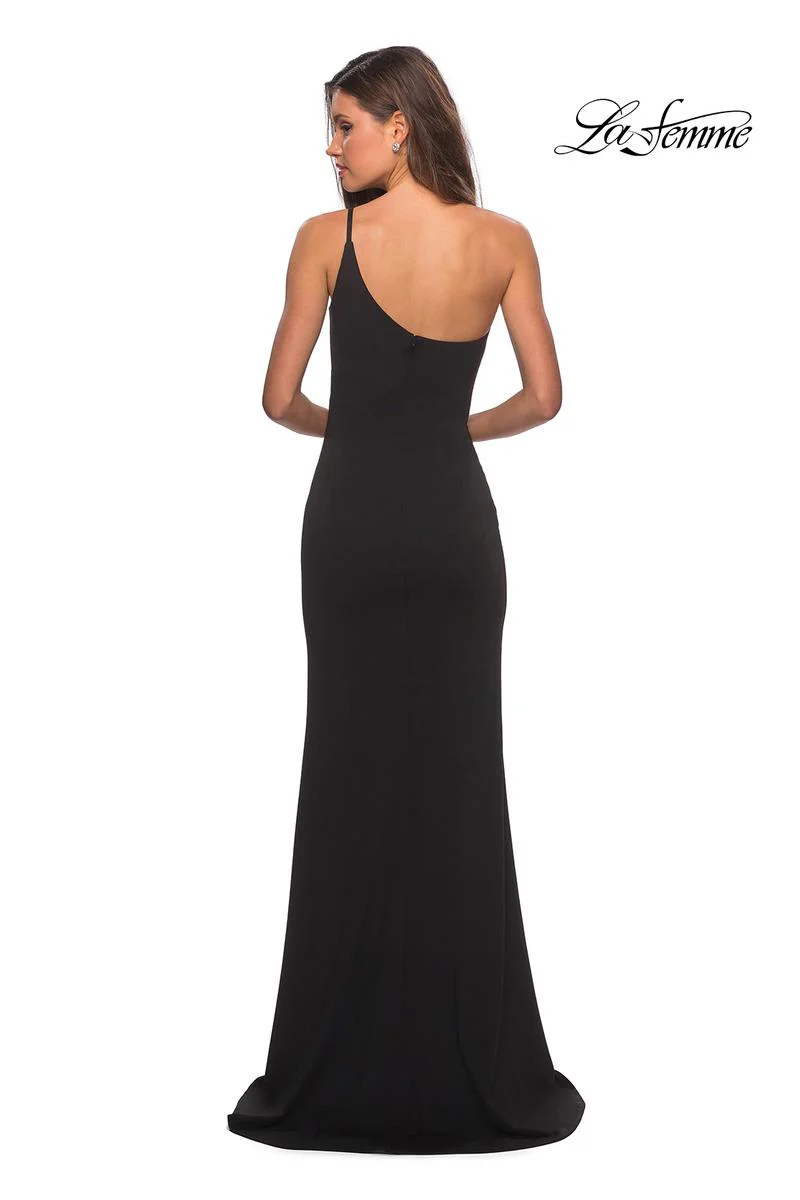 La Femme Long One Shoulder Dress 28176 - Image 27