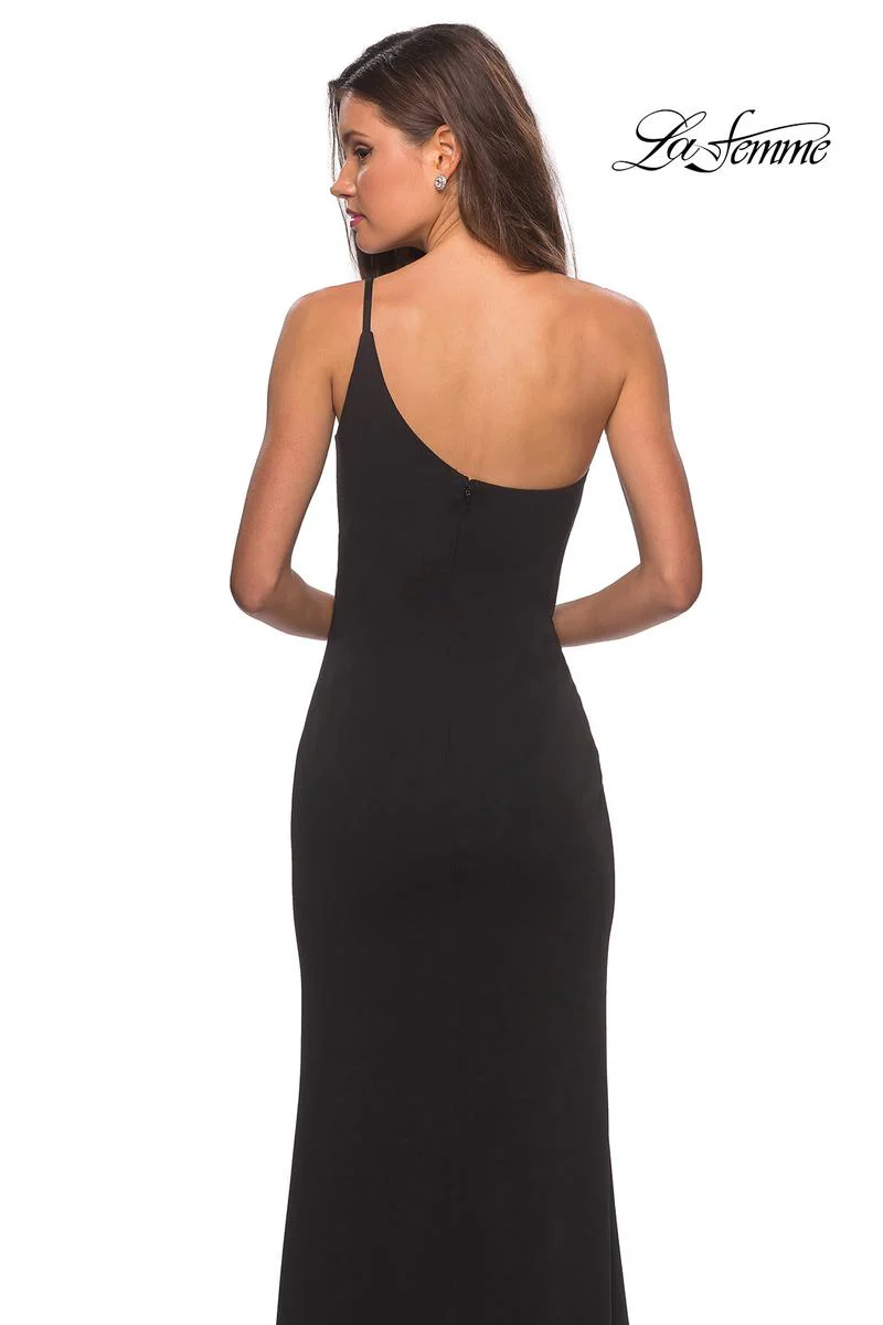La Femme Long One Shoulder Dress 28176 - Image 32