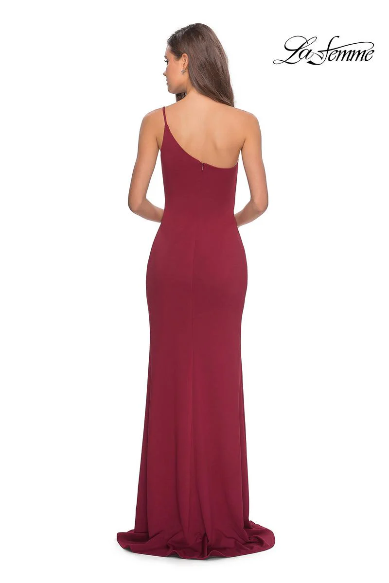 La Femme Long One Shoulder Dress 28176 - Image 8