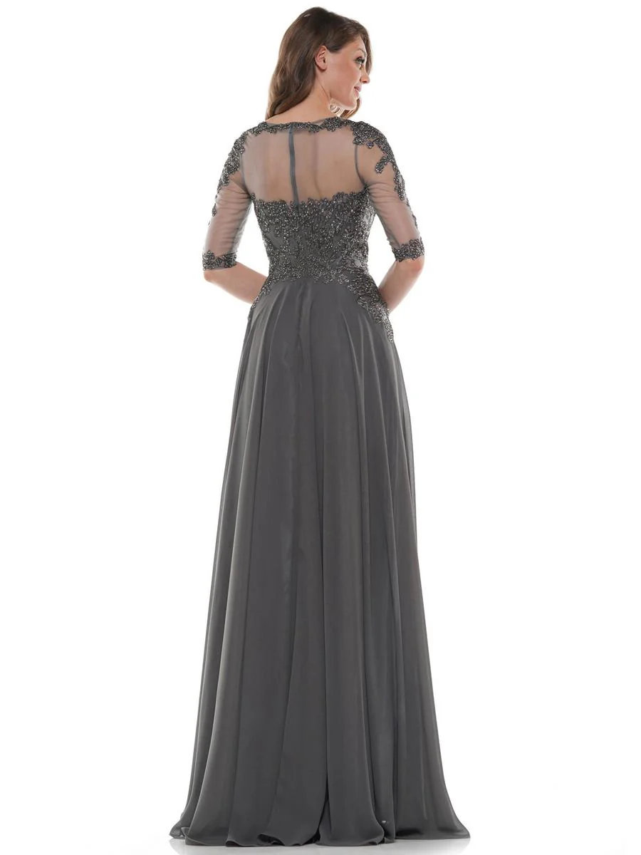 Marsoni by Colors Dress Illusion Neckline Dress M157 - Image 11