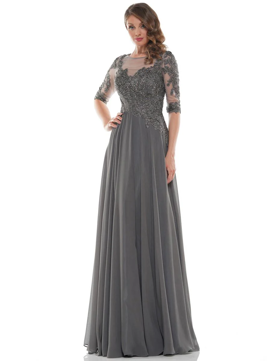 Marsoni by Colors Dress Illusion Neckline Dress M157 - Image 12