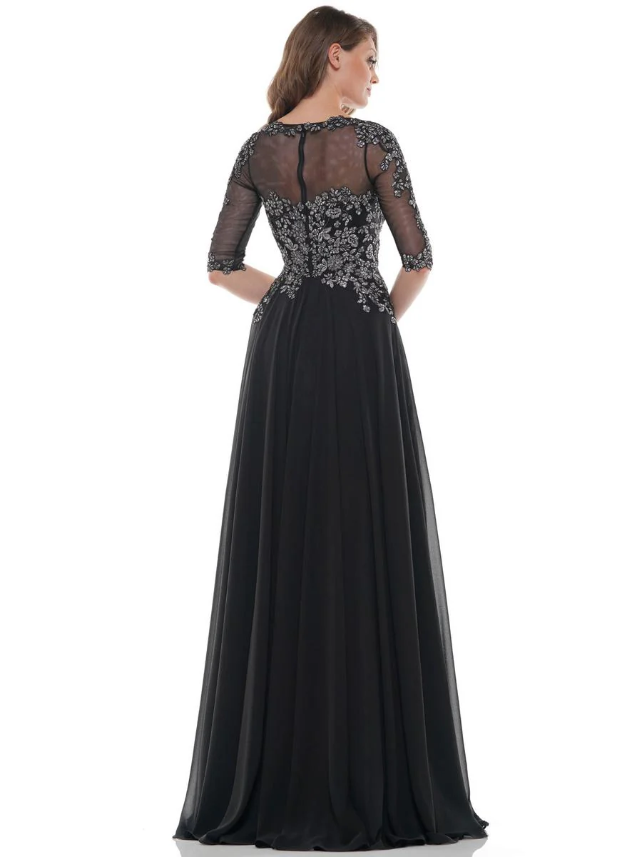 Marsoni by Colors Dress Illusion Neckline Dress M157 - Image 13