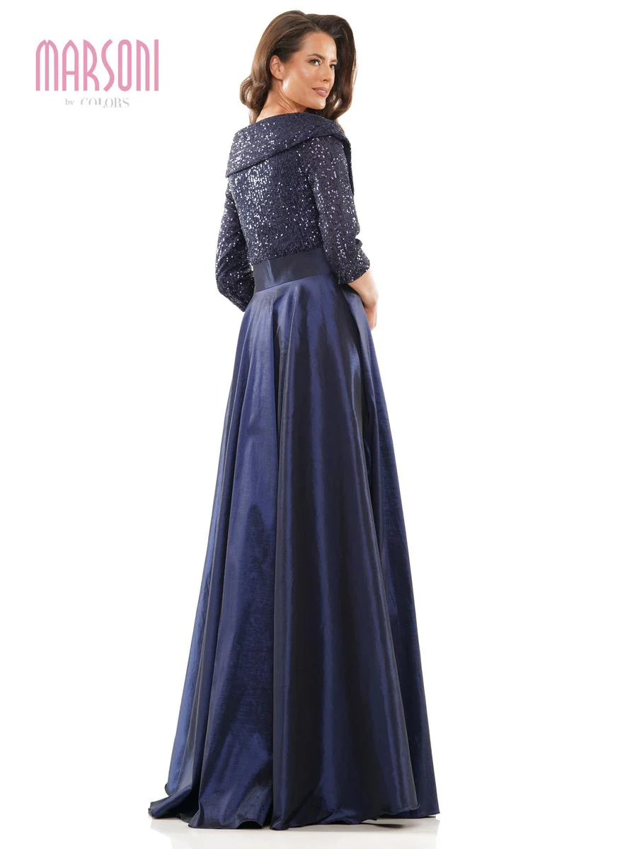 Marsoni by Colors Portrait Collar Evening Dress M317 - Image 2