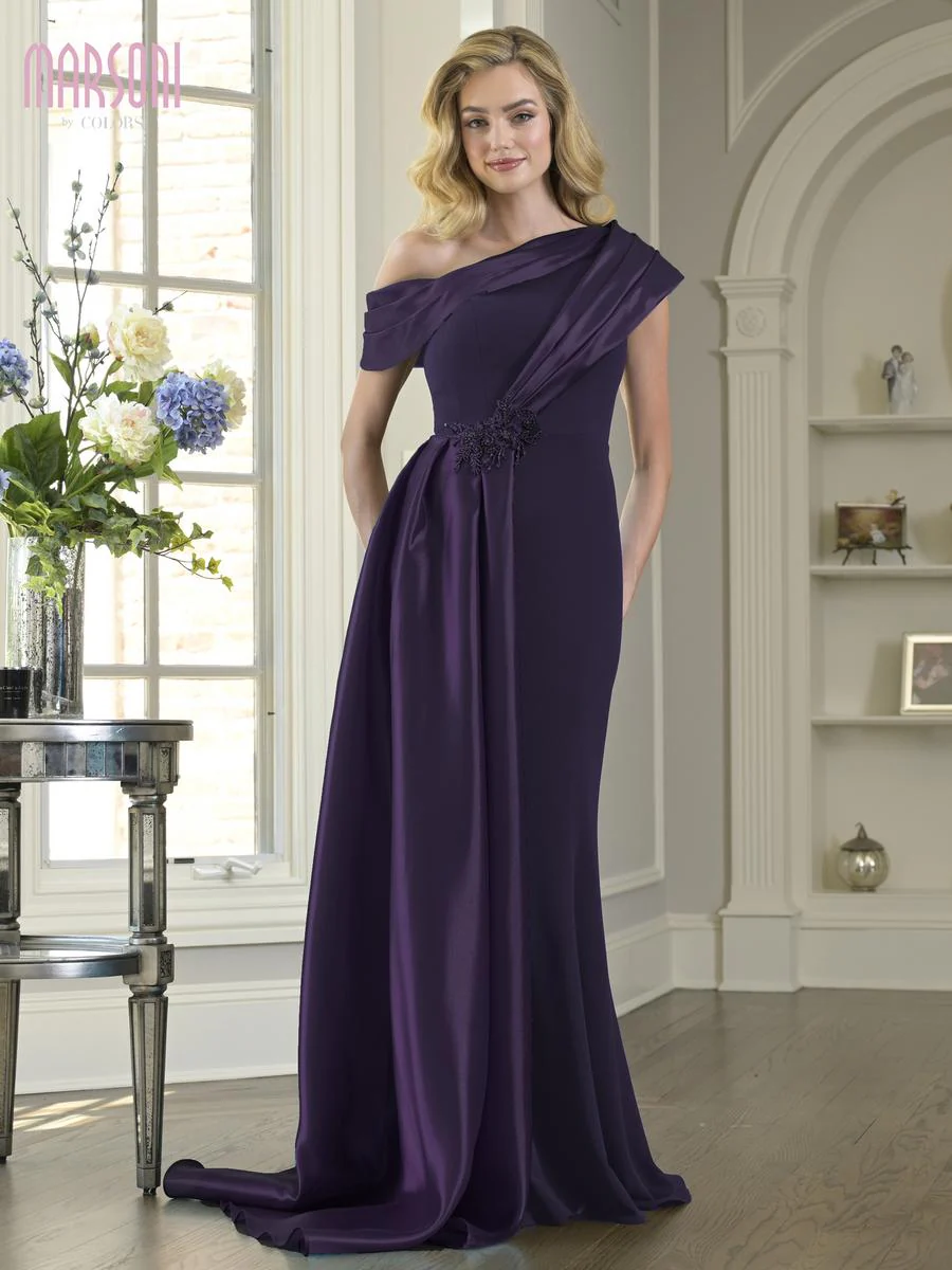 Marsoni by Colors One Shoulder Long Dress M346