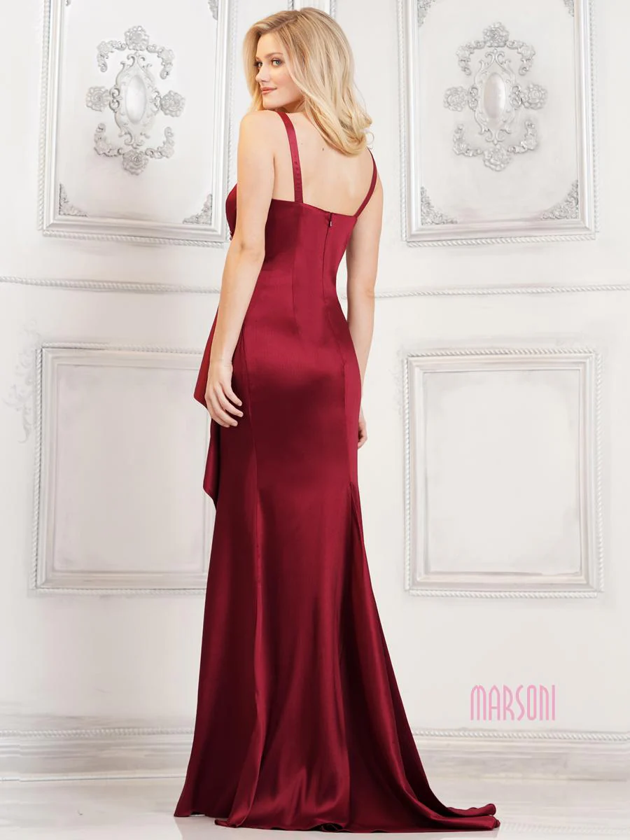 Marsoni by Colors Stretch Mikado Evening Dress MV1294 - Image 6