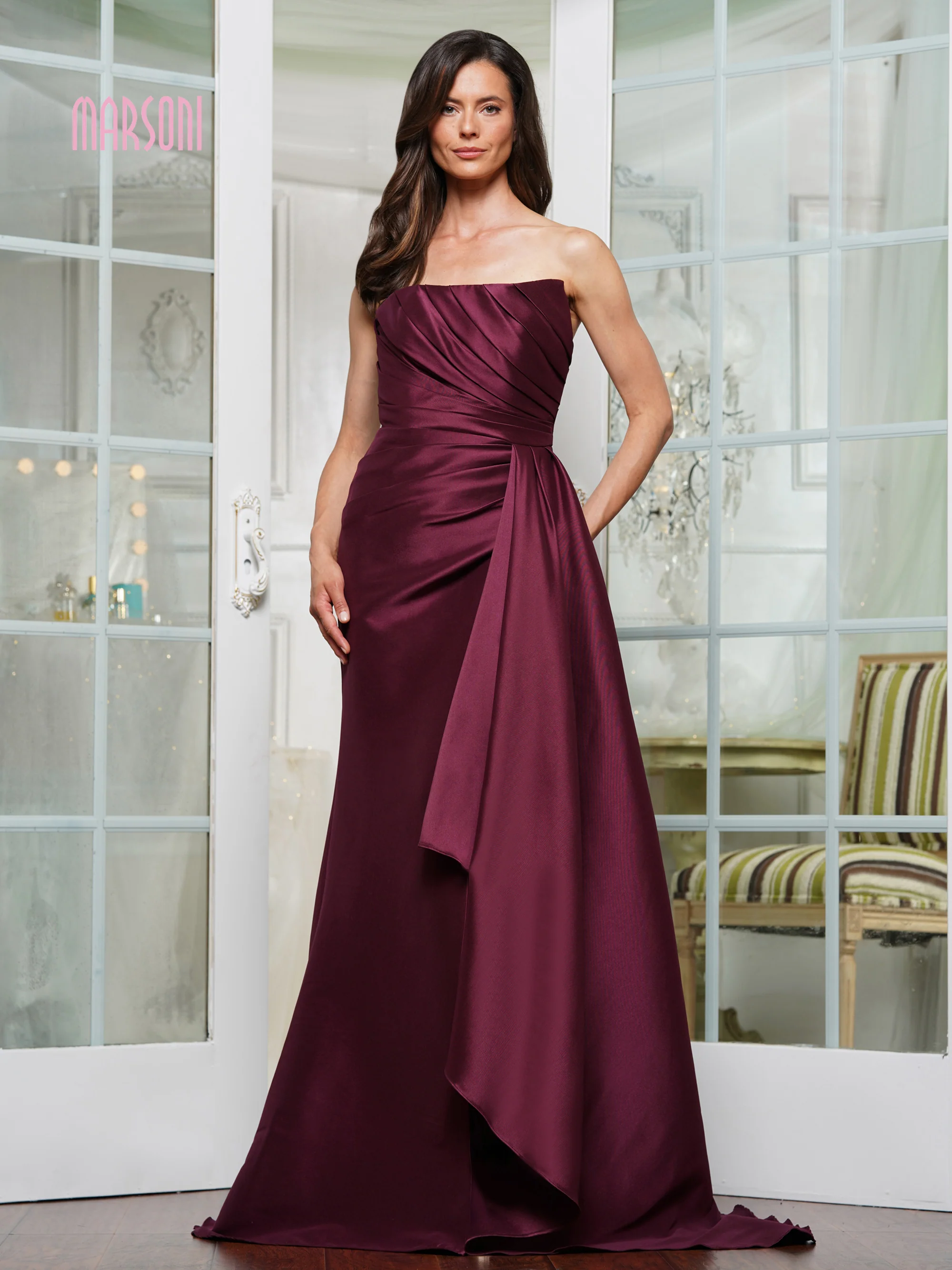 Marsoni by Colors Dress Strapless Evening Dress MV1326 - Image 3