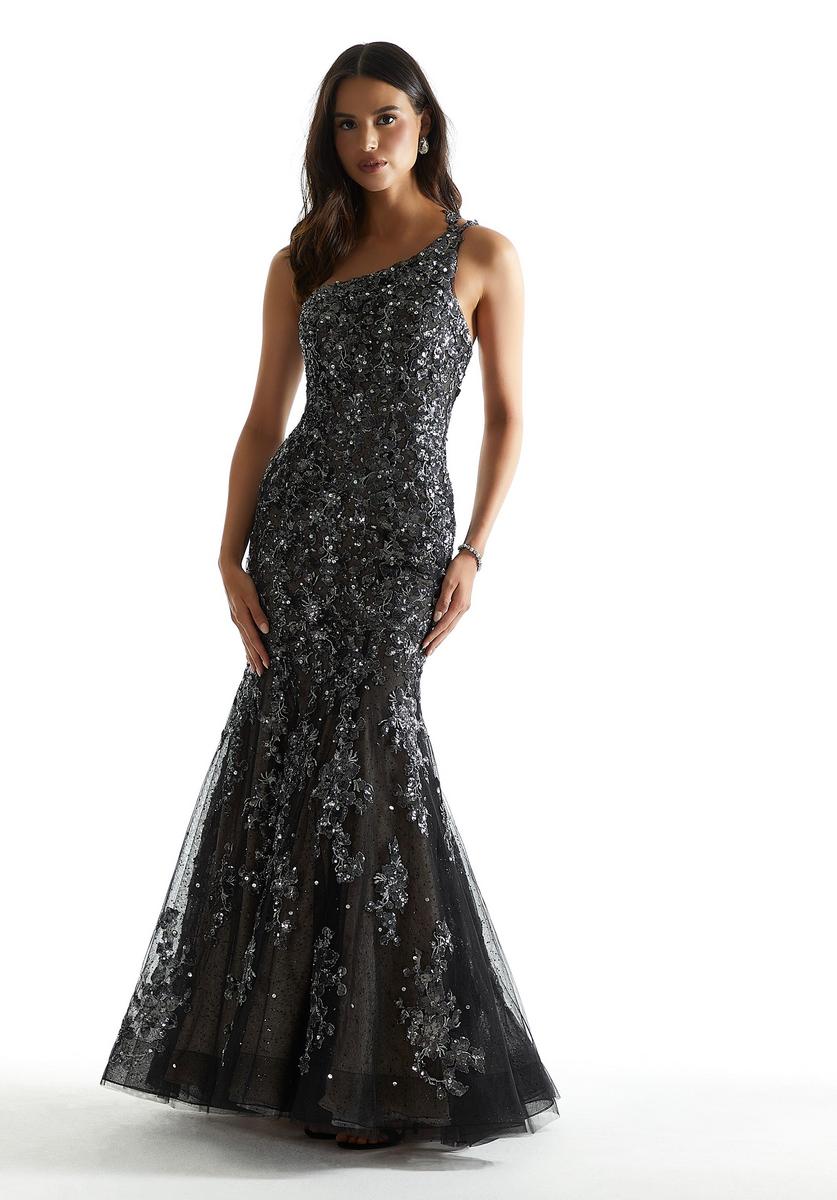Morilee One Shoulder Long Prom Dress 48025 - Image 8