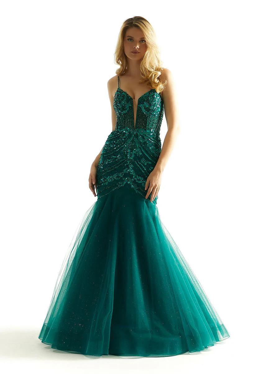 Morilee Beaded Mermaid Prom Dress 49014 - Image 4