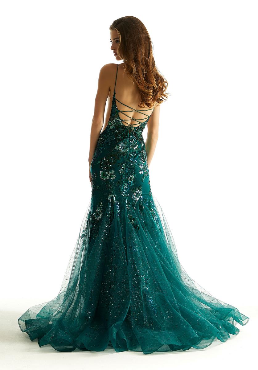 Morilee 3D Floral Tulle Skirt Prom Dress 49021 - Image 2