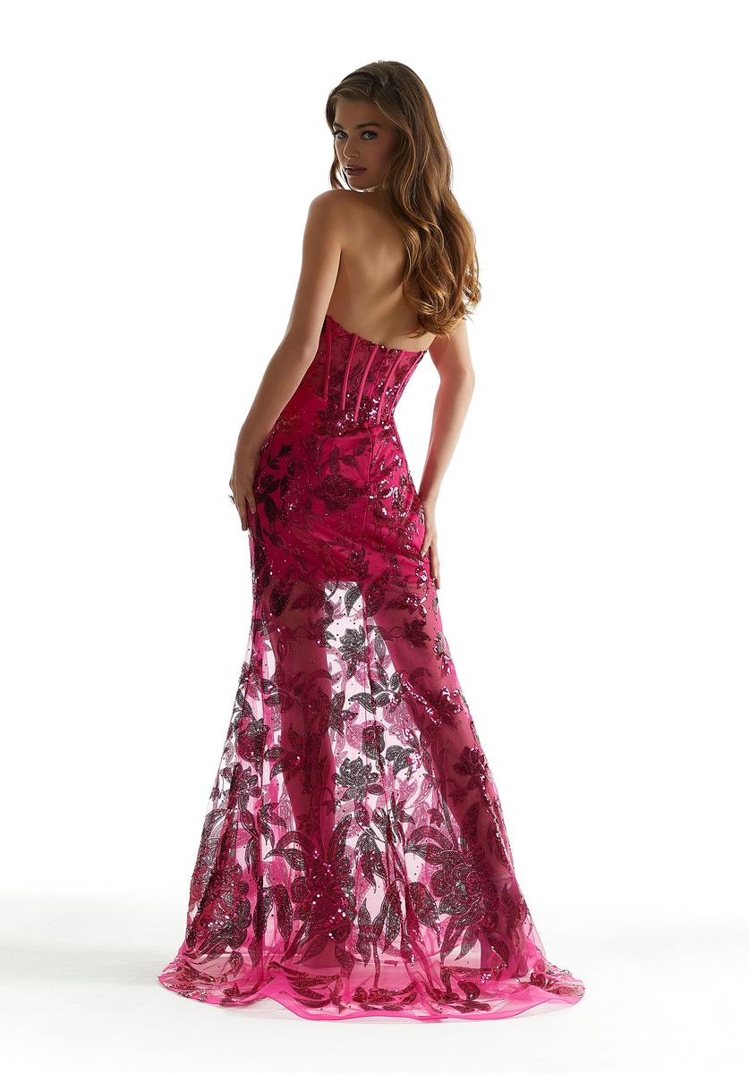 Morilee Strapless Illusion Skirt Prom Dress 49032 - Image 2
