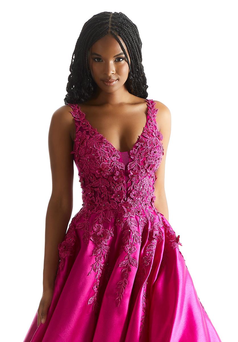 Morilee Lace Satin Ball Gown Prom Dress 49044 - Image 3