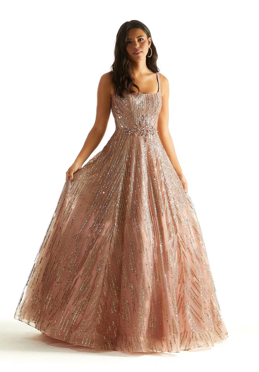 Morilee Sequin Scoop Neck Ball Gown Prom Dress 49065 - Image 4