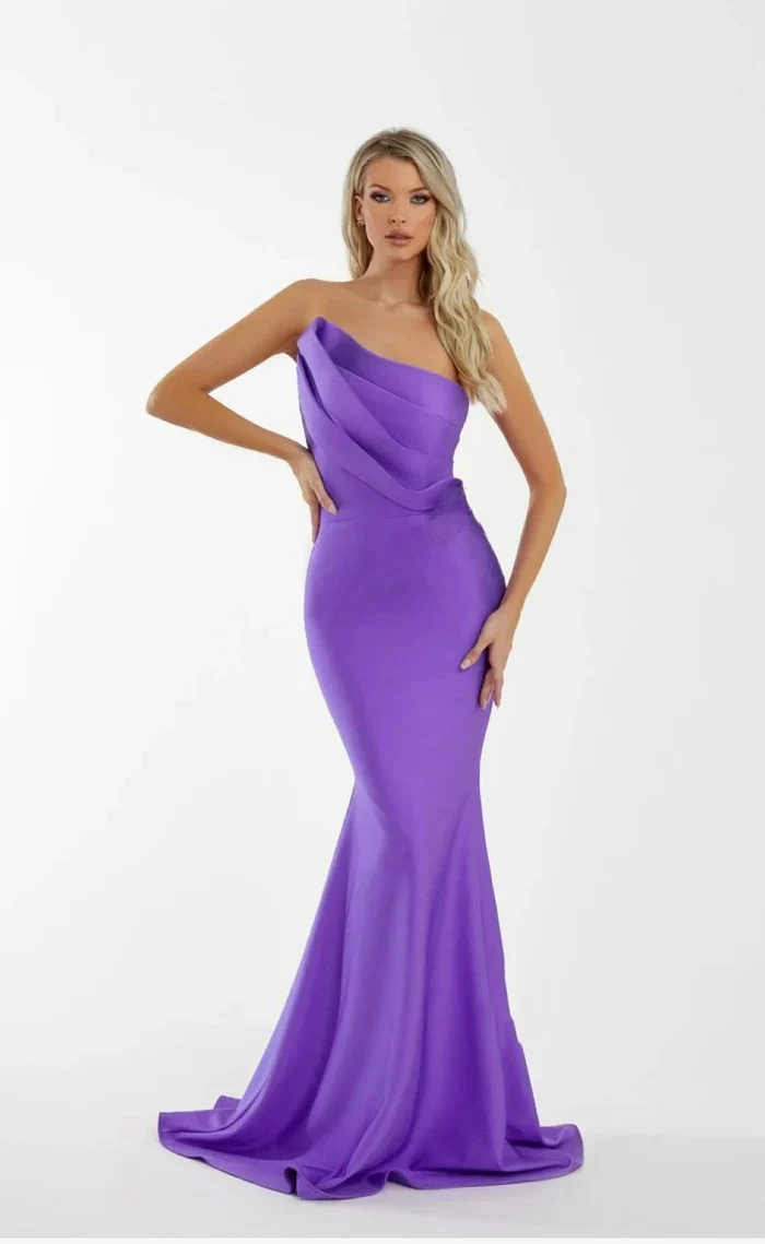 Nicole Bakti Strapless Evening Dress 7082 - Image 3