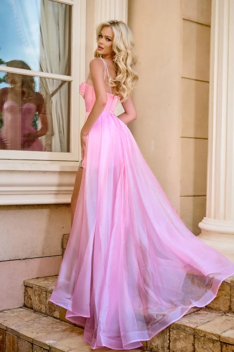 Portia and Scarlett High Low Prom Dress PS24509X - Image 2