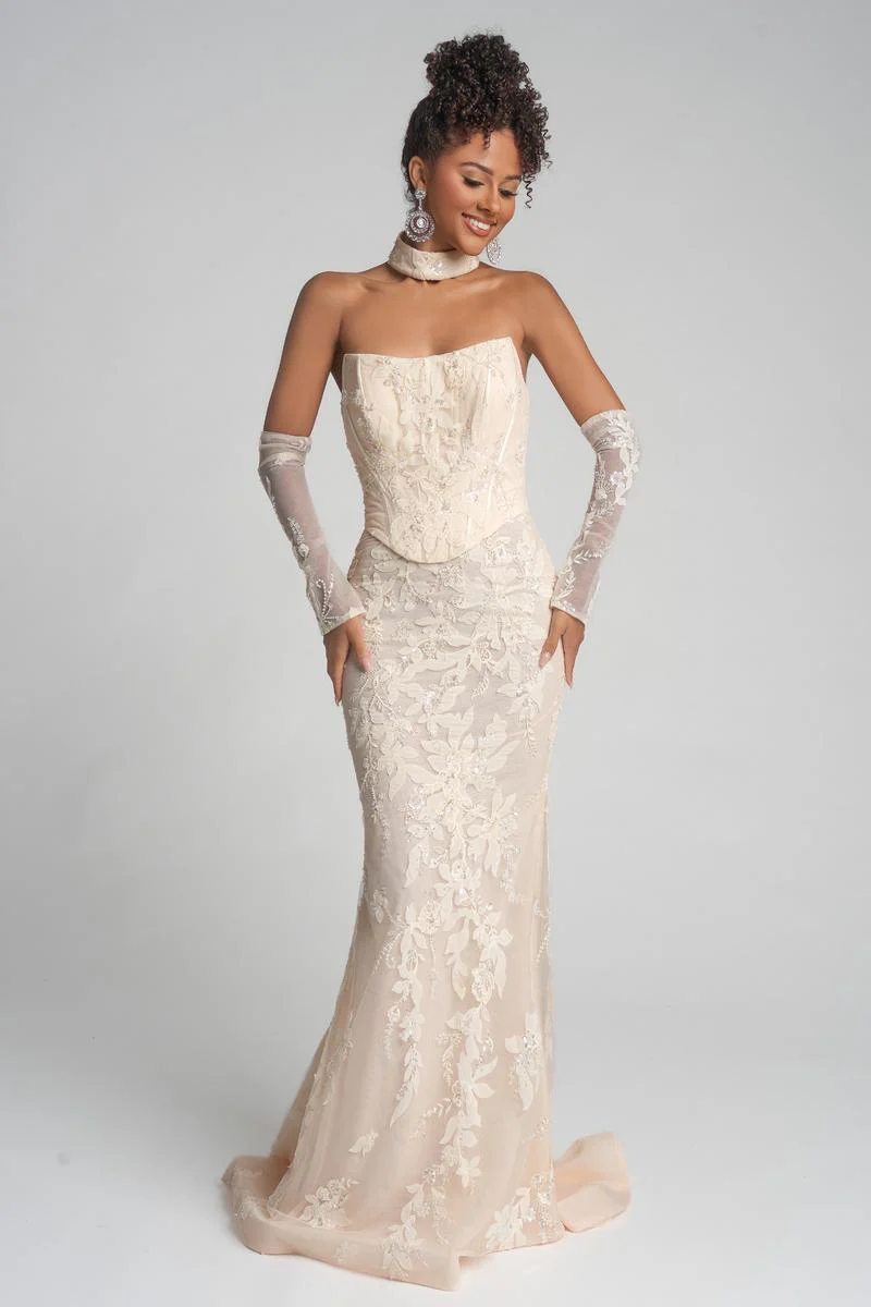 Portia & Scarlett Fitted Lace Prom Dress PS26005 - Image 16