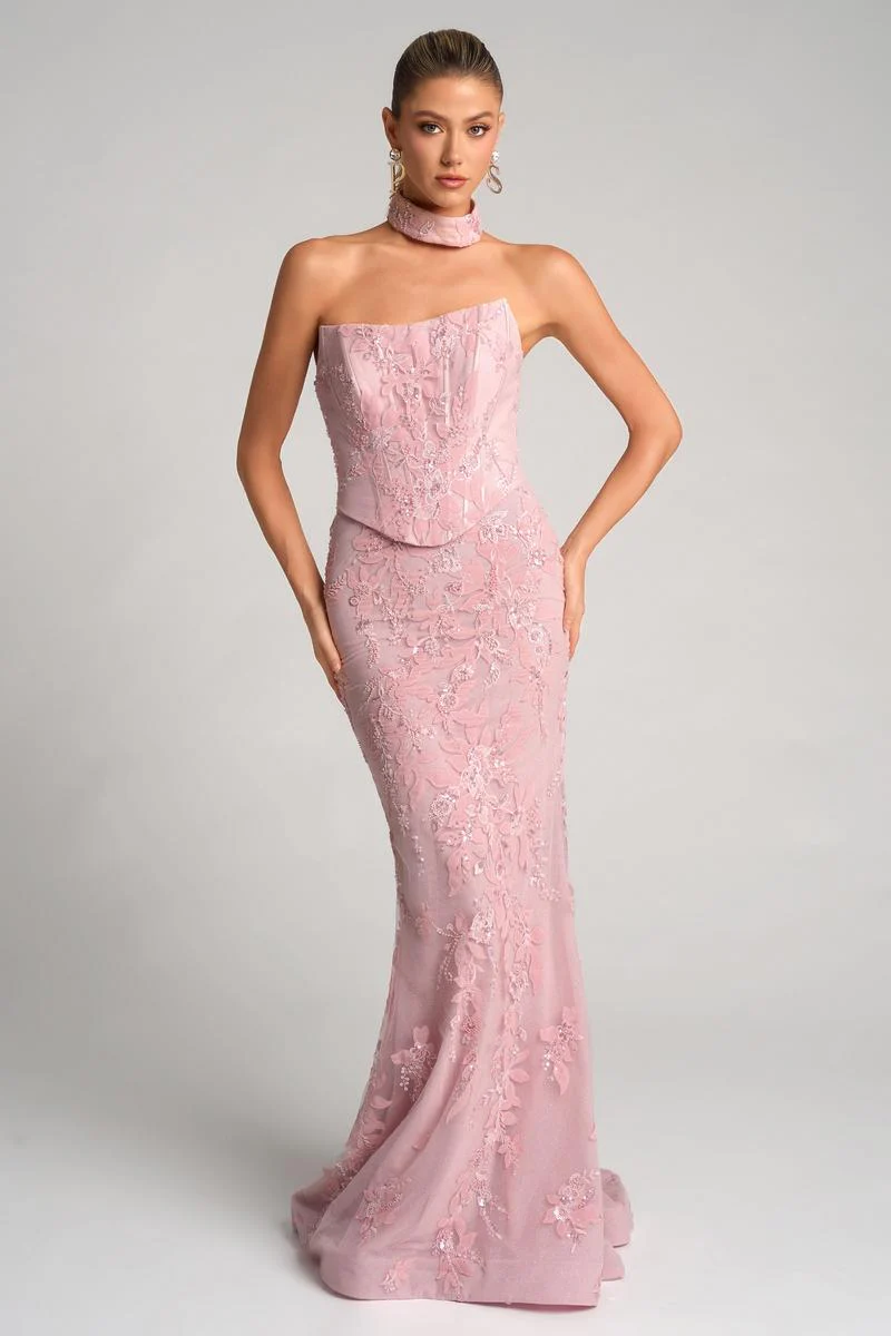 Portia & Scarlett Fitted Lace Prom Dress PS26005 - Image 6