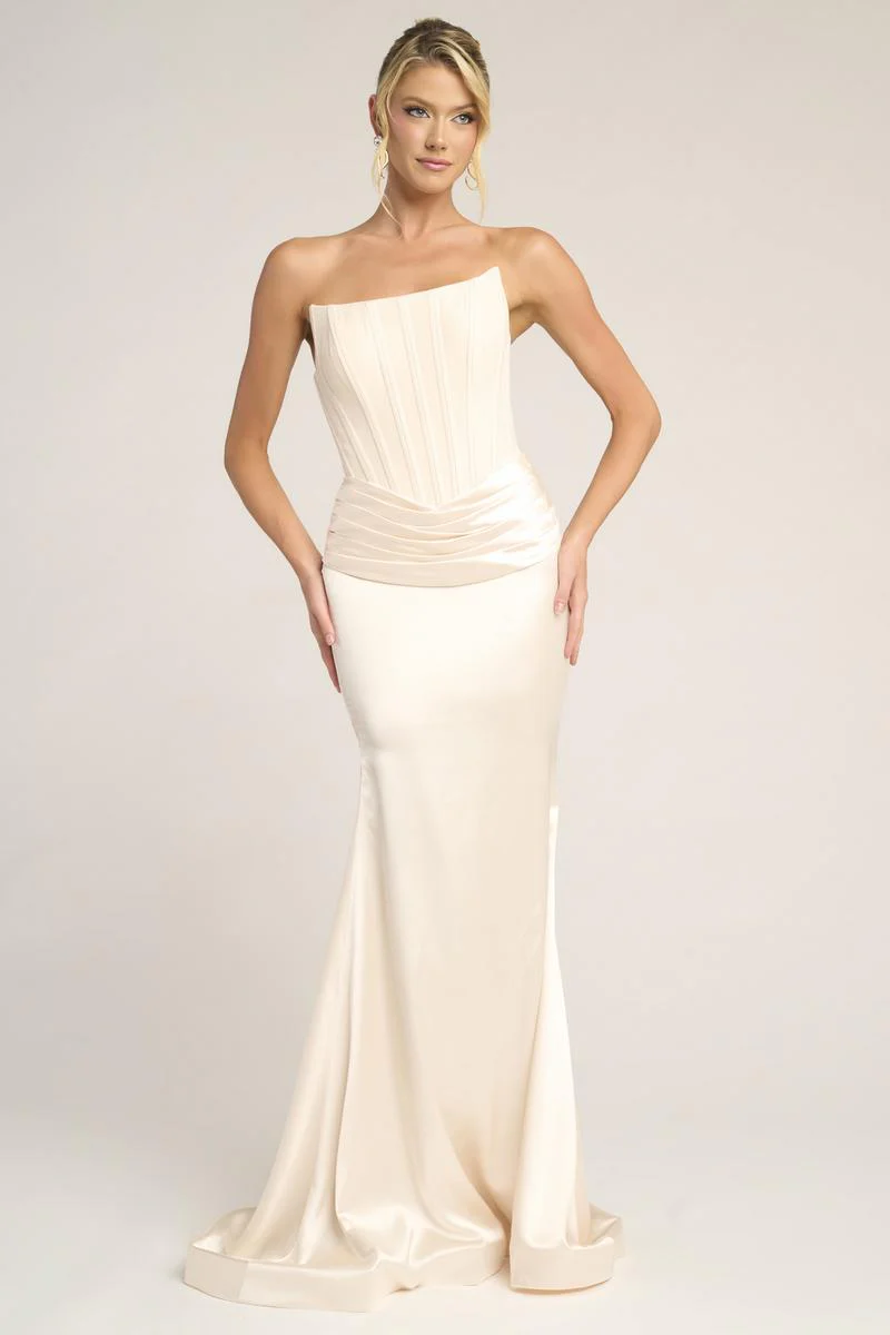 Portia and Scarlett Fitted Satin Corset Prom Dress PS26032 - Image 10