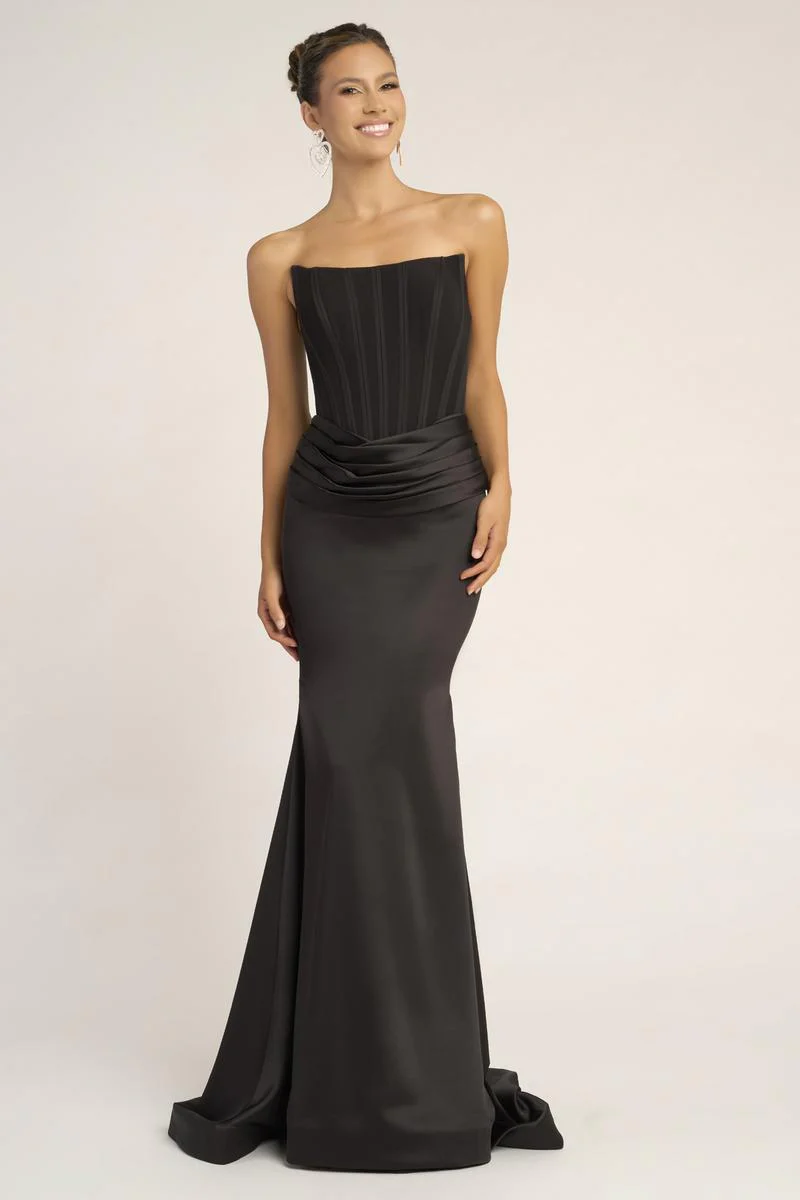 Portia and Scarlett Fitted Satin Corset Prom Dress PS26032 - Image 24