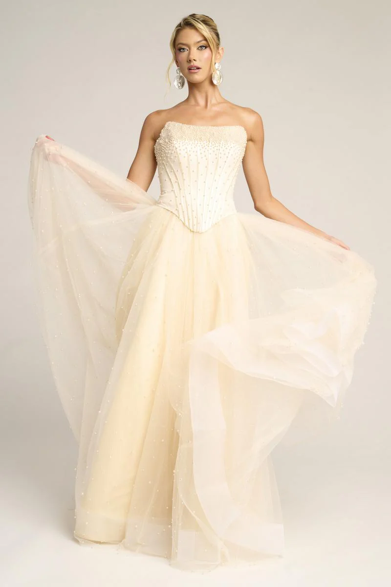Portia and Scarlett Strapless A-line Corset Prom Dress PS26034 - Image 7