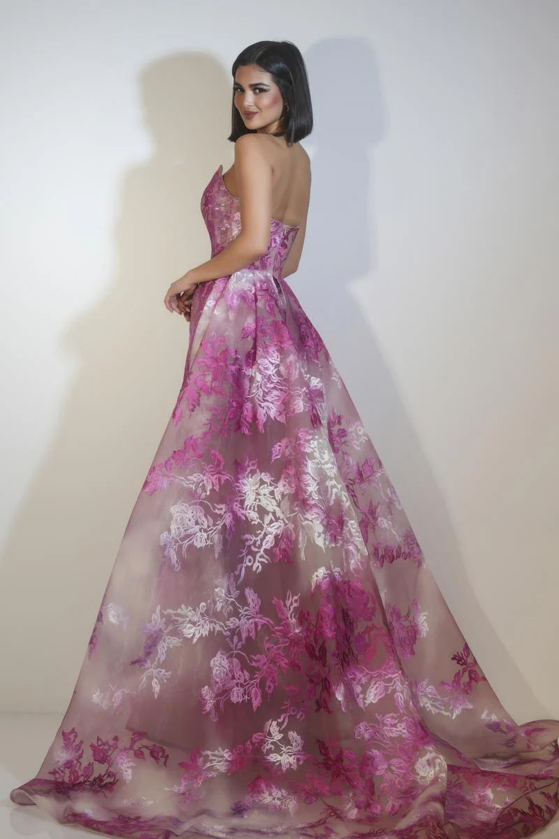 Portia and Scarlett Floral Prom Dress PS26035 - Image 2