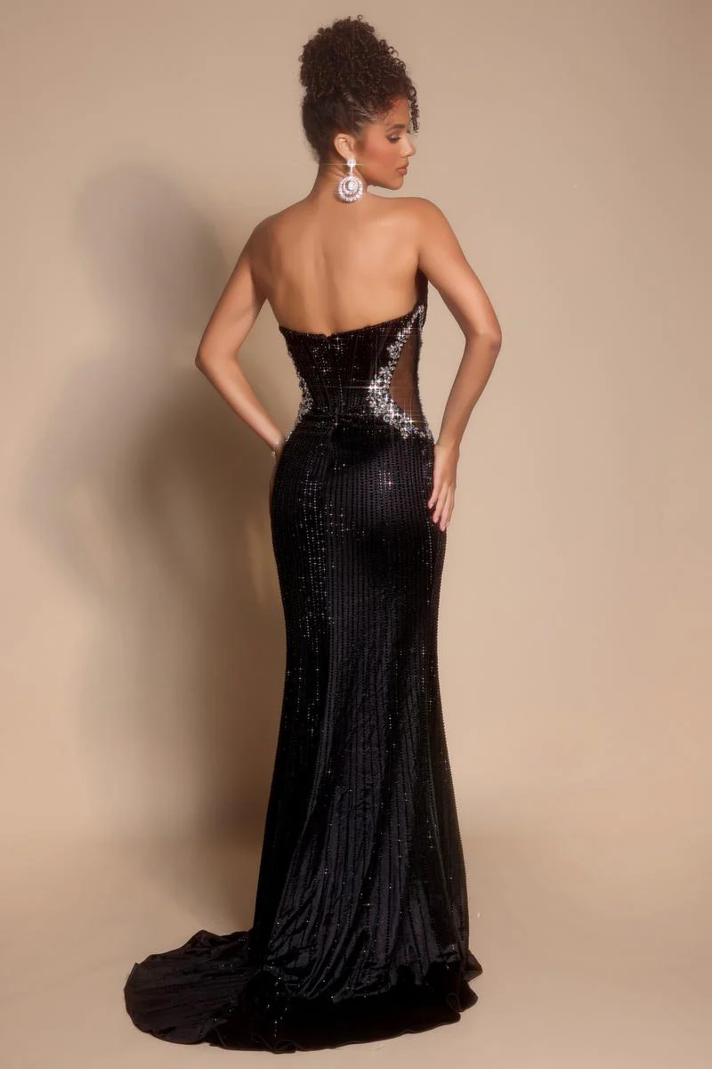 Portia and Scarlett Strapless Corset Prom Dress PS26147 - Image 4