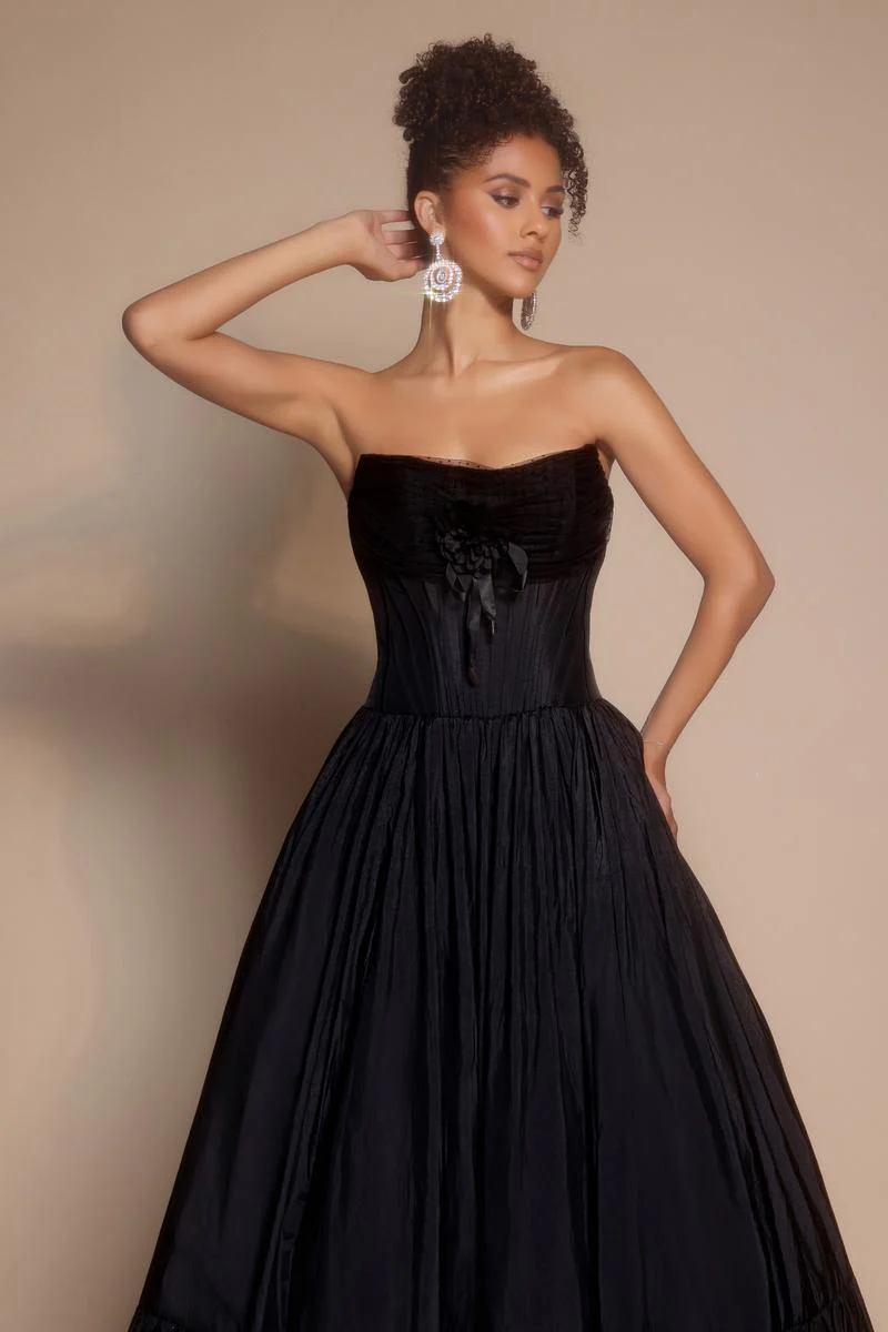 Portia and Scarlett Strapless Bow Prom Dress PS26148 - Image 19