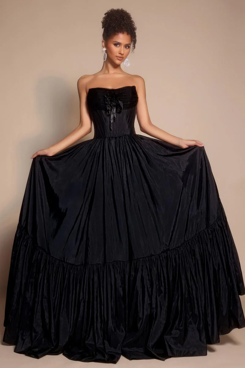 Portia and Scarlett Strapless Bow Prom Dress PS26148 - Image 4