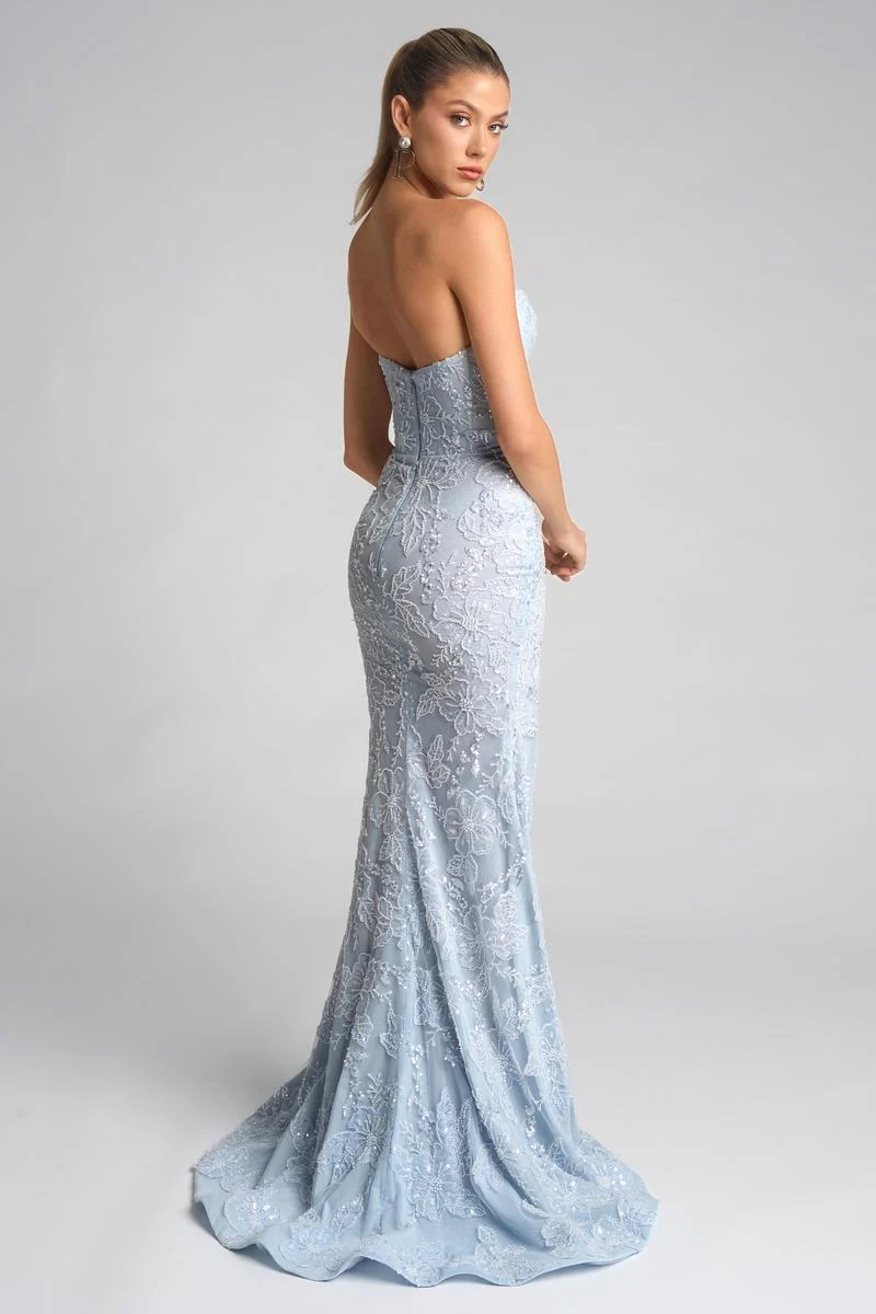 Portia and Scarlett Strapless Lace Corset Prom Dress PS26175 - Image 12