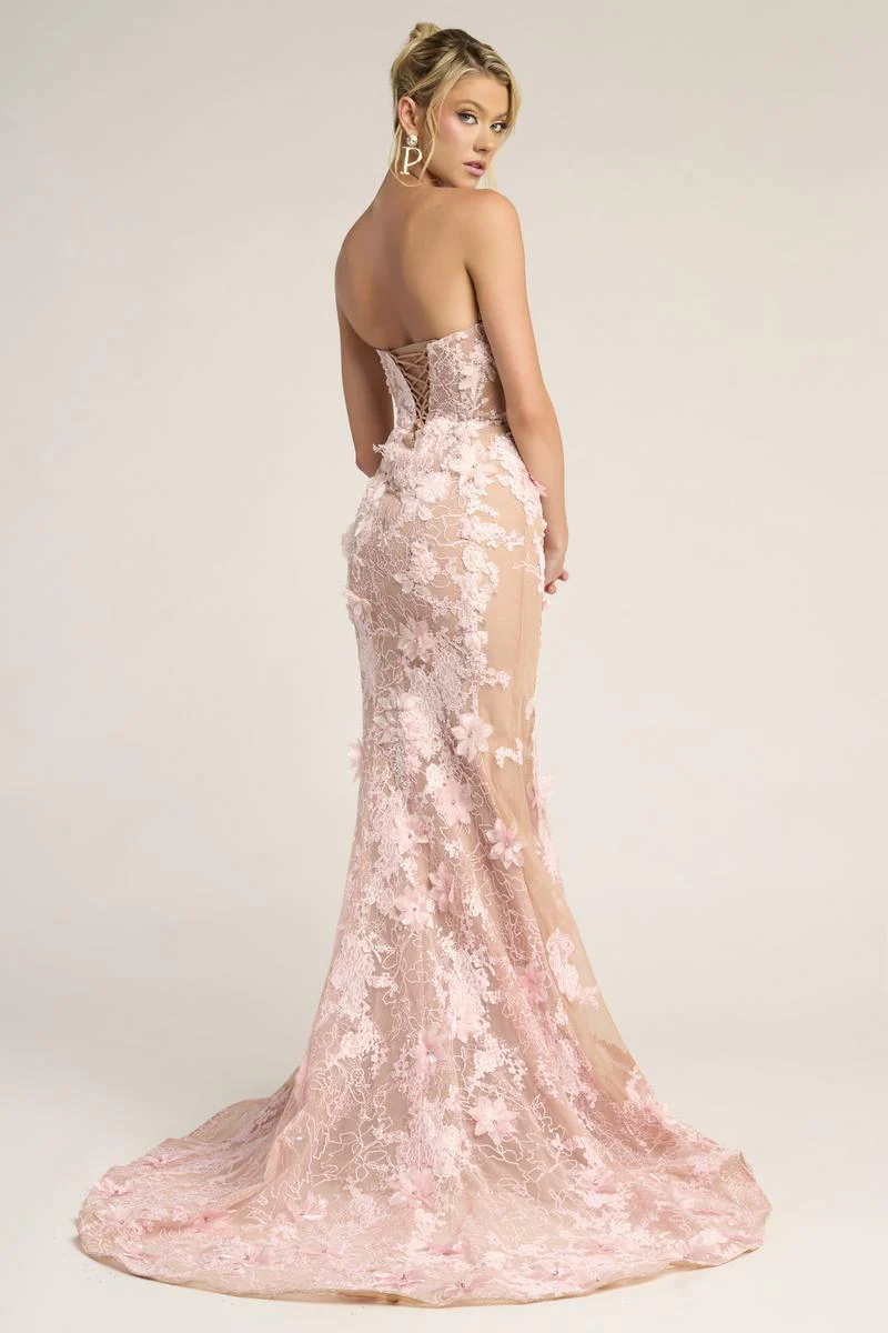 Portia and Scarlett 3D Floral Prom Dress PS26248 - Image 4