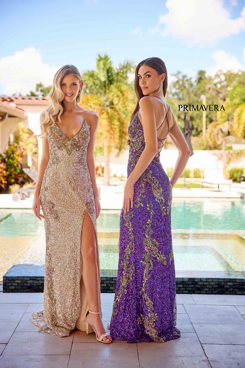 Primavera Couture Beaded Long Dress 3211 - Image 37
