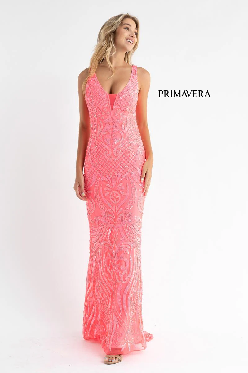 Primavera Couture Long Dress 3722 - Image 3
