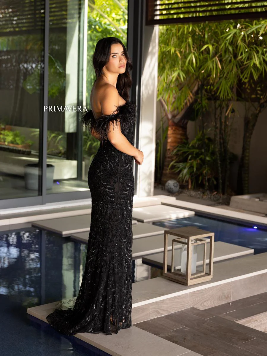 Primavera Couture Long Dress 4105 - Image 14