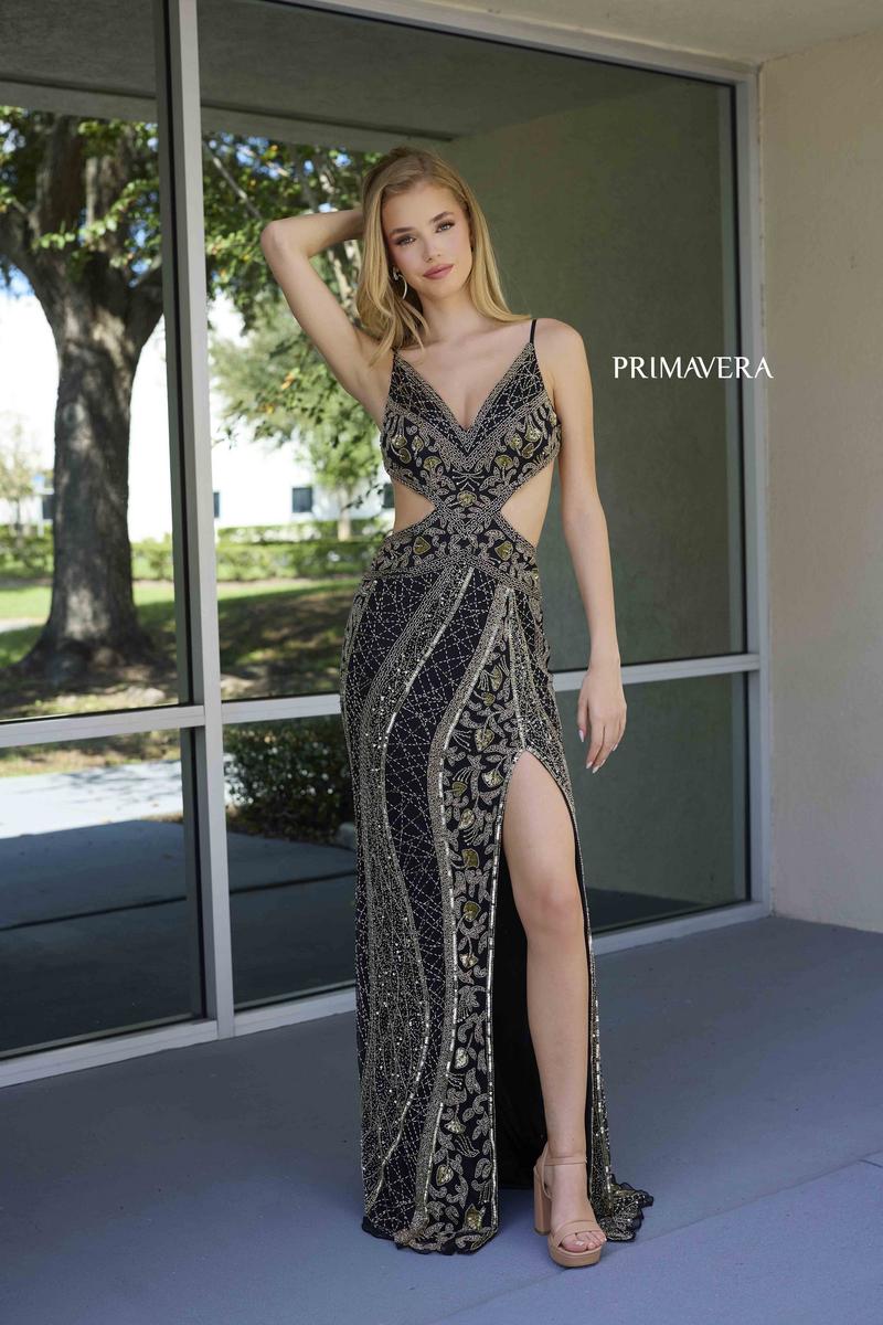 Primavera Couture Long Dress 4308 - Image 3