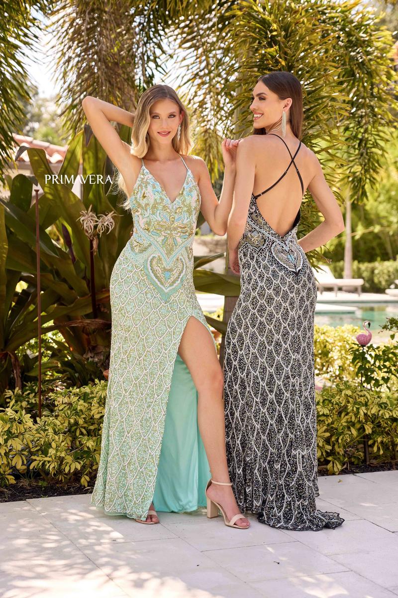 Primavera Couture Long Dress 4326 - Image 9