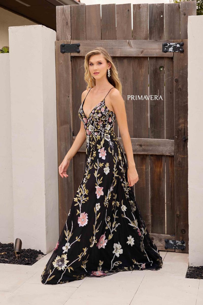 Primavera Couture Long Dress 4378 - Image 11